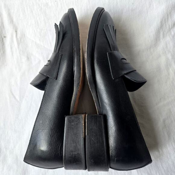 Sarah Chofakian Moma Women's Leather Fringe Loafers Shoes Black Size Brazil 37 - Picture 5 of 13